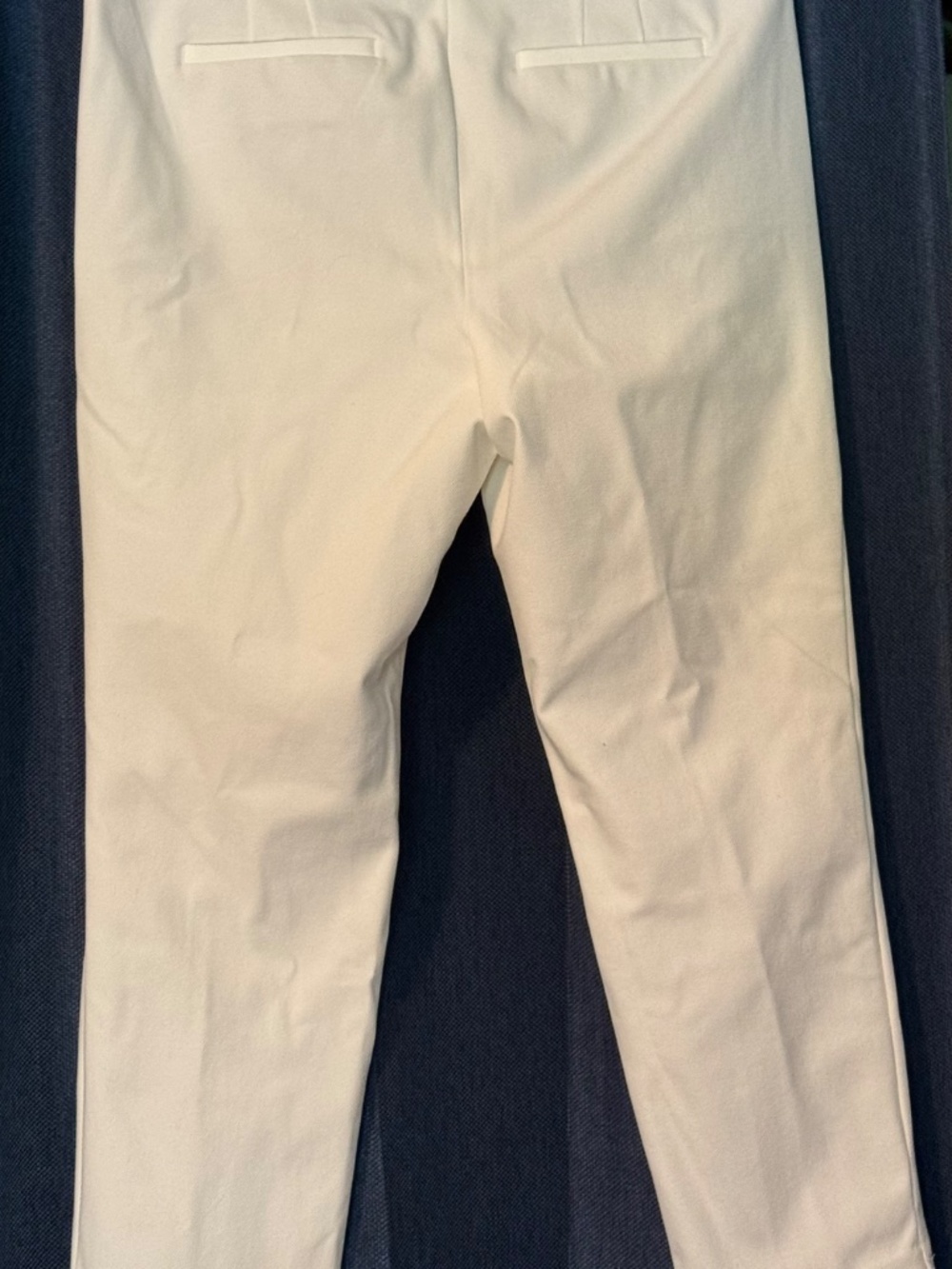 NWT Talbots Chatham Ankle Pants Women's 12P White Stretch Slim Leg - Picture 3 of 16